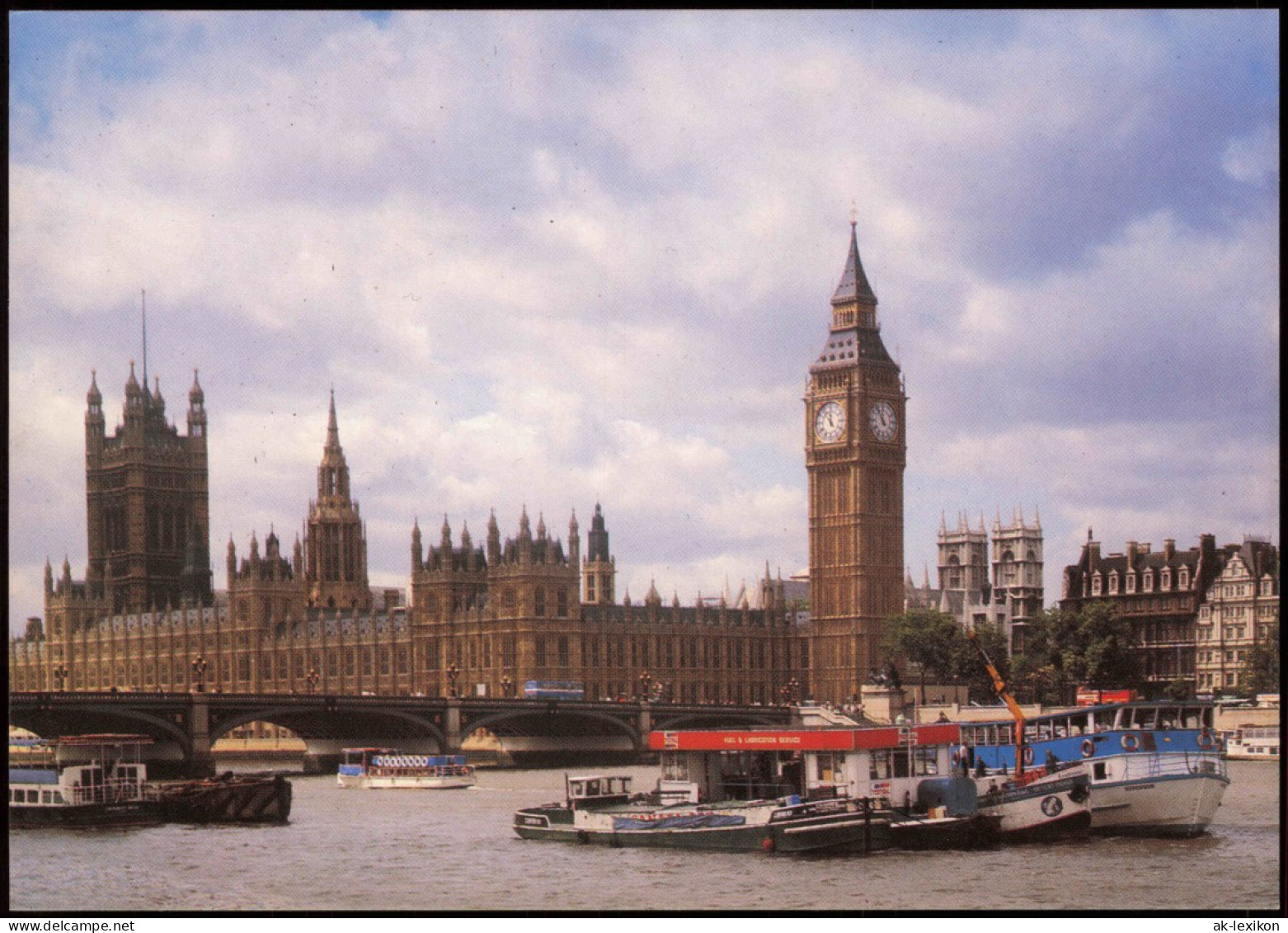 Postcard London The Houses Of Parliament From The South Bank 1990 - Other & Unclassified