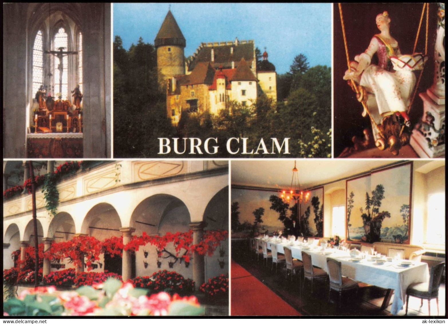 Clam (Gemeinde Klam) BURG CLAM Burgmuseum Burgkapelle (Mehrbildkarte) 1990 - Otros & Sin Clasificación