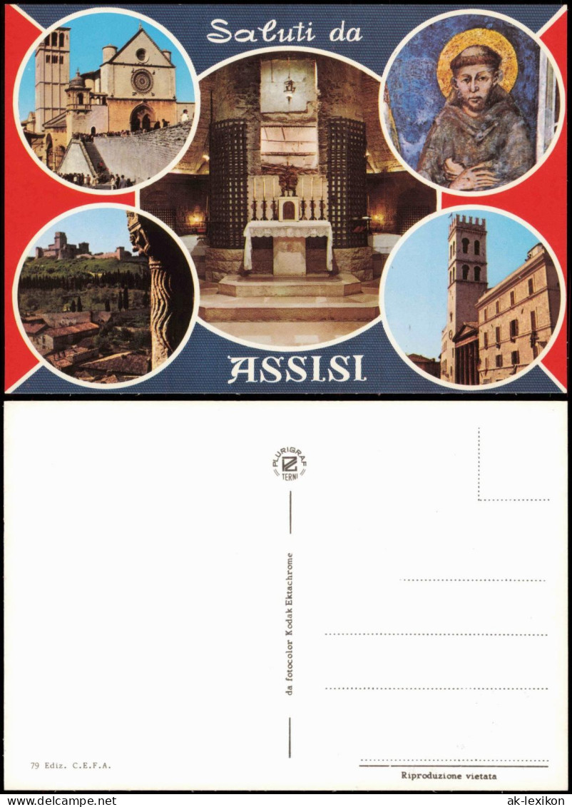 Cartoline Assisi Saluti Da ASISSI (Mehrbildkarte) 1980 - Otros & Sin Clasificación