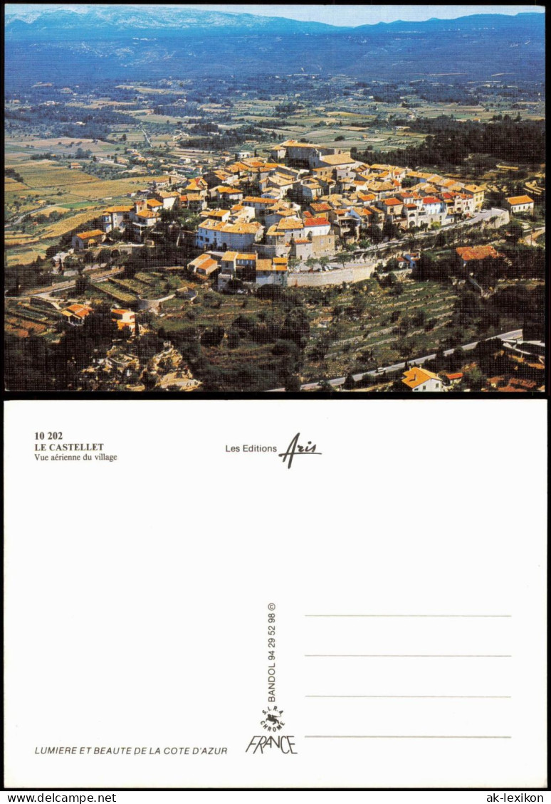 Le Castellet Vue Aérienne Du Village, Aerial View Luftbild 1990 - Altri & Non Classificati