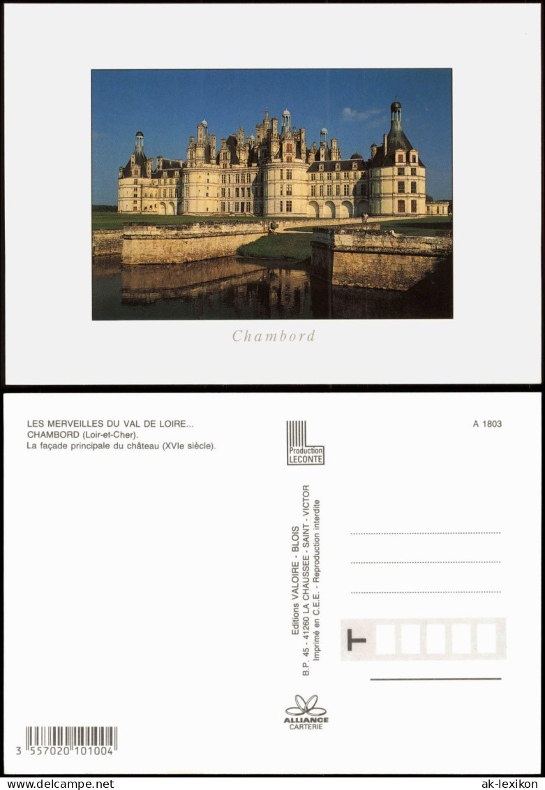 Chambord La Façade Principale Du Château (XVIe Siècle), Schloss Castle 2000 - Chambord