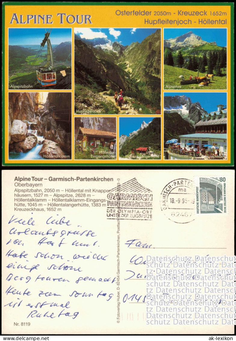 Garmisch-Partenkirchen Umland-Ansichten, Alpine Tour, Oberbayern 1995 - Garmisch-Partenkirchen