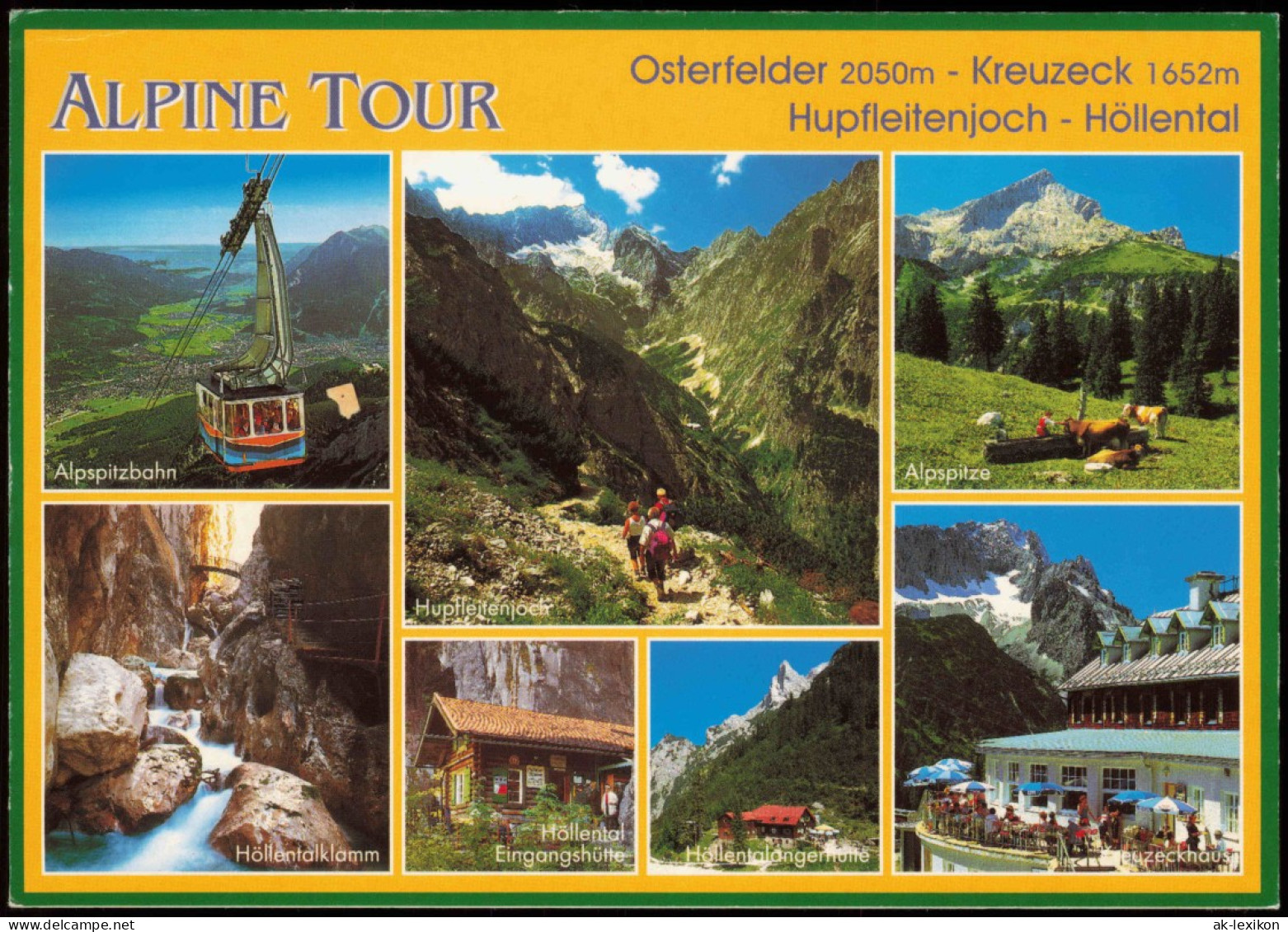 Garmisch-Partenkirchen Umland-Ansichten, Alpine Tour, Oberbayern 1995 - Garmisch-Partenkirchen