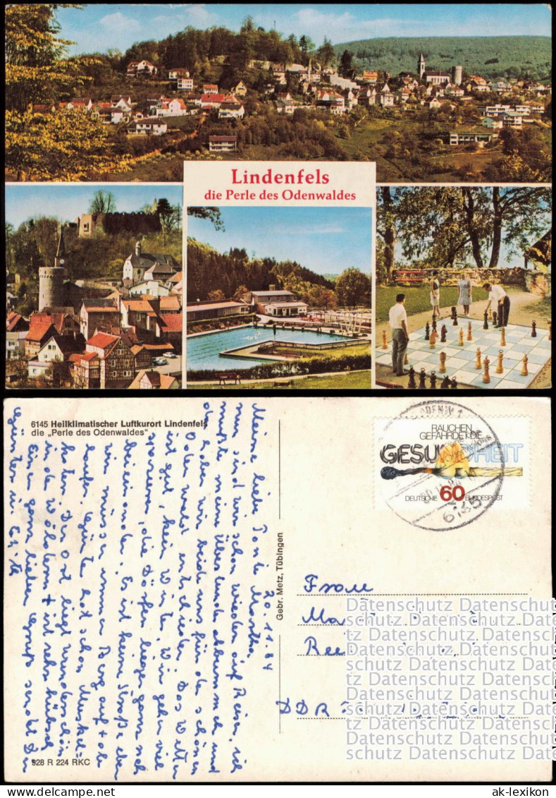 Lindenfels (Bergstraße) Mehrbildkarte Der Perle Im Odenwald 1984 - Other & Unclassified