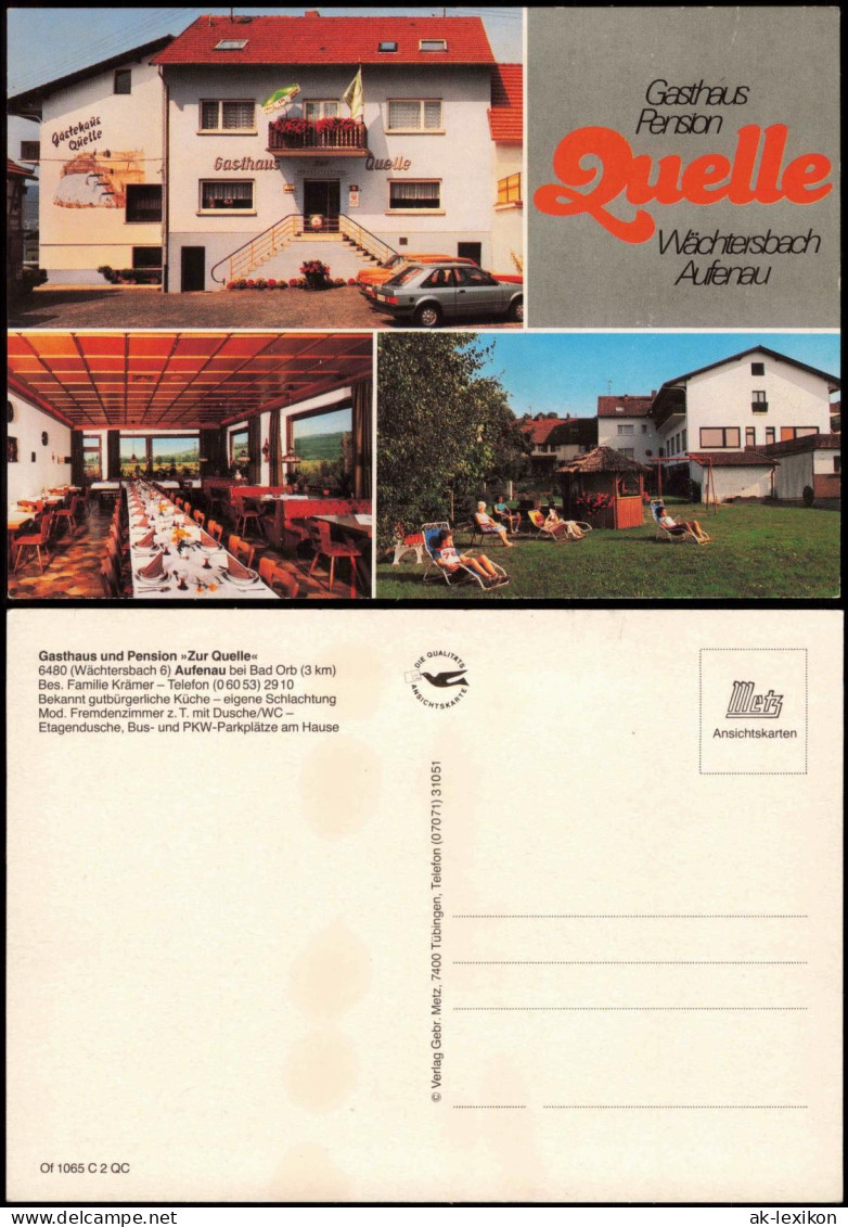 Aufenau-Wächtersbach Mehrbildkarte Gasthaus Und Pension  Familie Krämer 1975 - Other & Unclassified