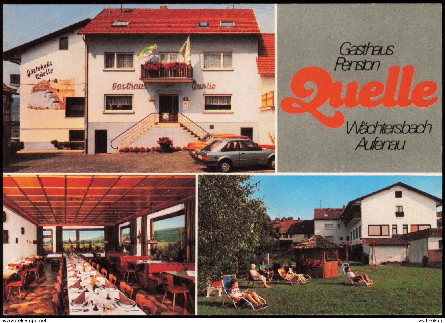 Aufenau-Wächtersbach Mehrbildkarte Gasthaus Und Pension  Familie Krämer 1975 - Other & Unclassified
