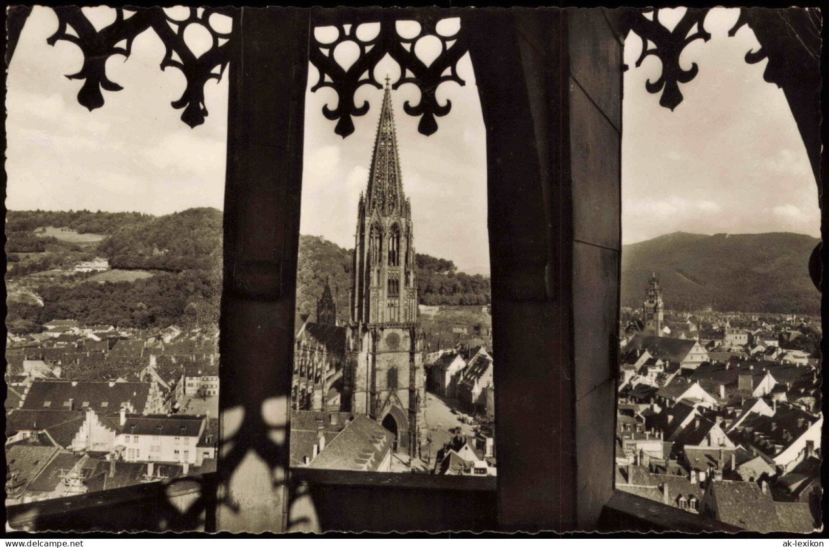 Ansichtskarte Freiburg Im Breisgau Stadt Mit Münster 1964 - Freiburg I. Br.