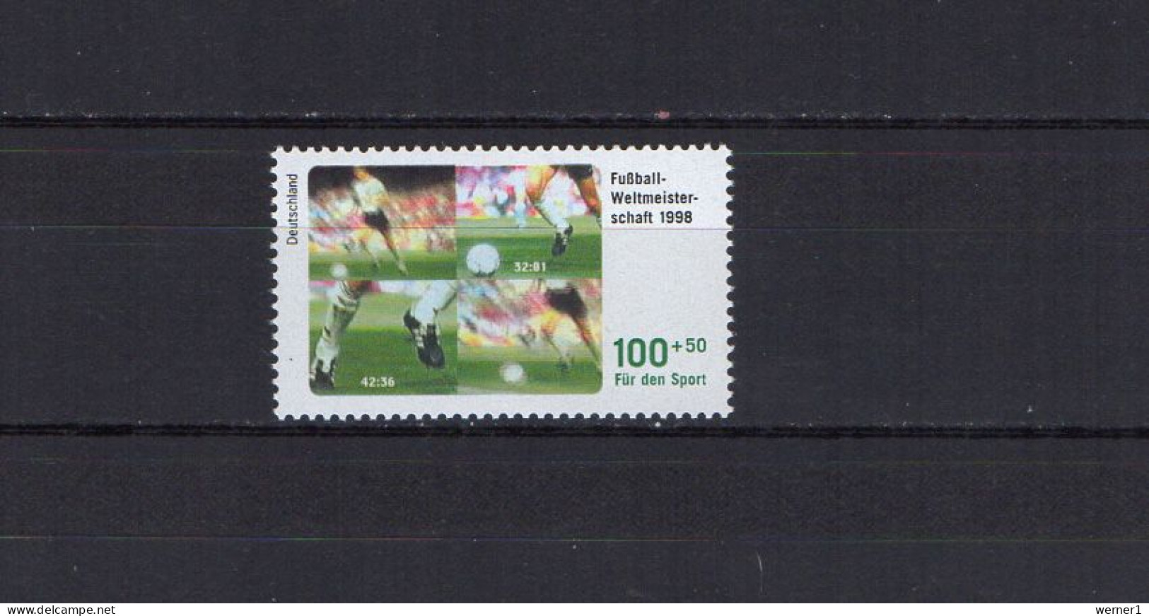 Germany 1998 Football Soccer World Cup Stamp MNH - 1998 – Frankrijk