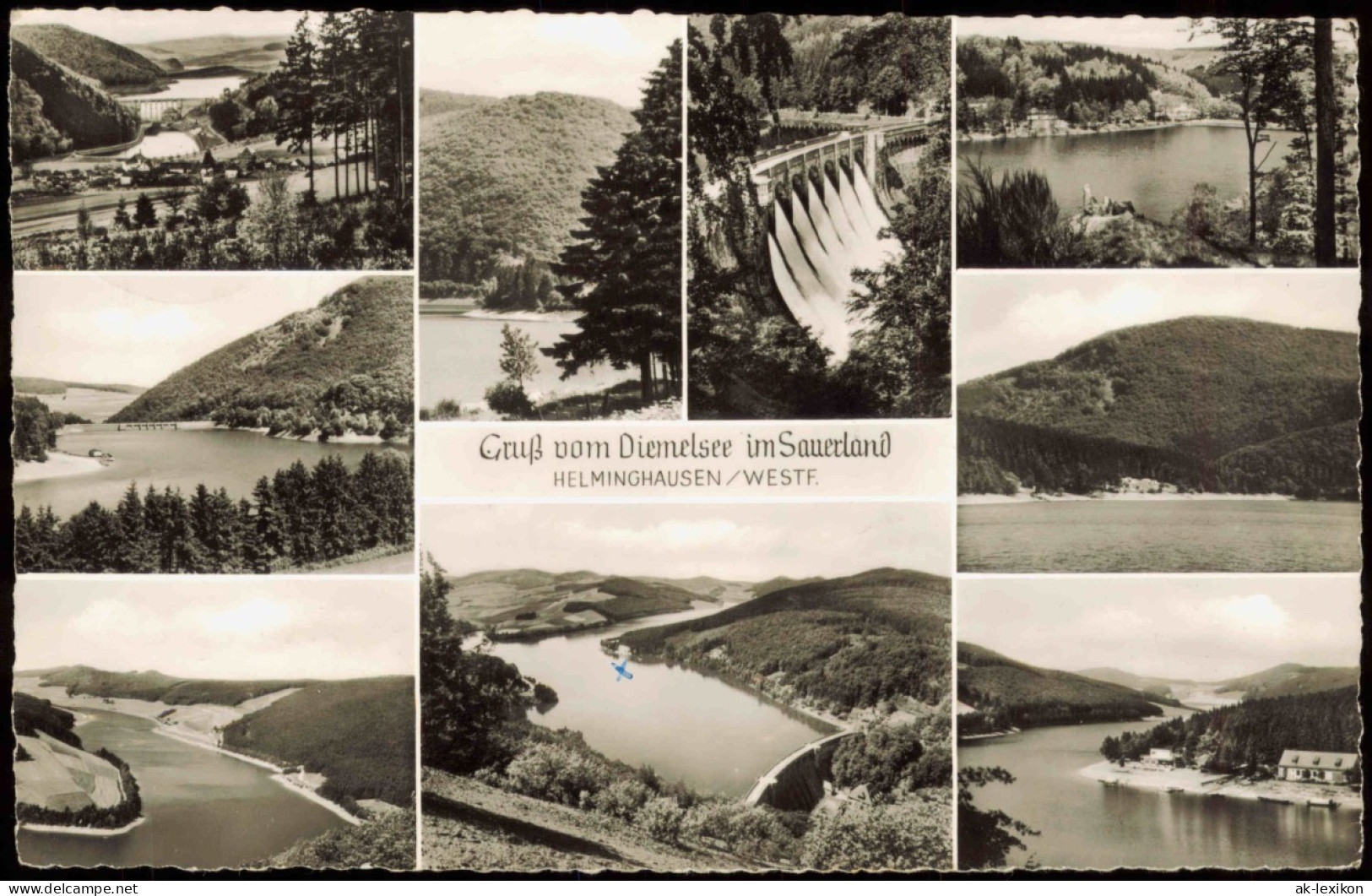 Ansichtskarte Helminghausen Diemeltalsperre Mehrbild-Foto Ak 1959 - Autres & Non Classés