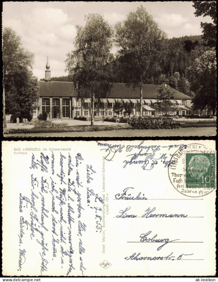Ansichtskarte Bad Liebenzell Kurhaus - Fotokarte 1955 - Autres & Non Classés