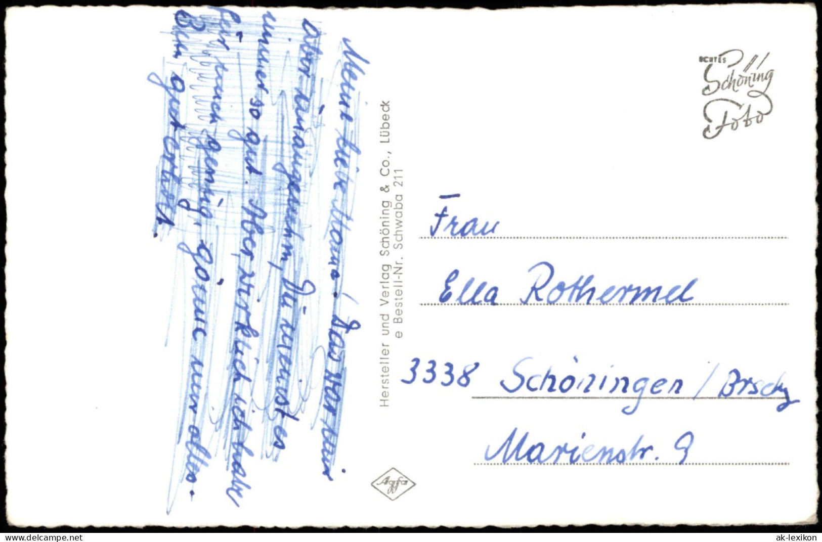 Ansichtskarte Bad Schwalbach Langenschwalbach Kurklinik L.V.A. Oldenburg 1961 - Bad Schwalbach