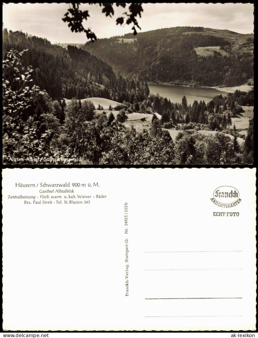 Ansichtskarte Häusern Gasthof Albtalblick 1964 - Autres & Non Classés