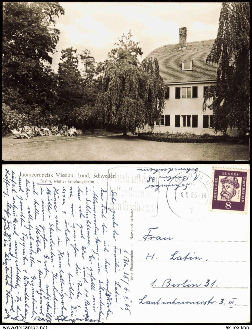 Berlin Inomeuropeisk Mission, Lund, Schweden Mütter-Erholungsheim 1965 - Other & Unclassified