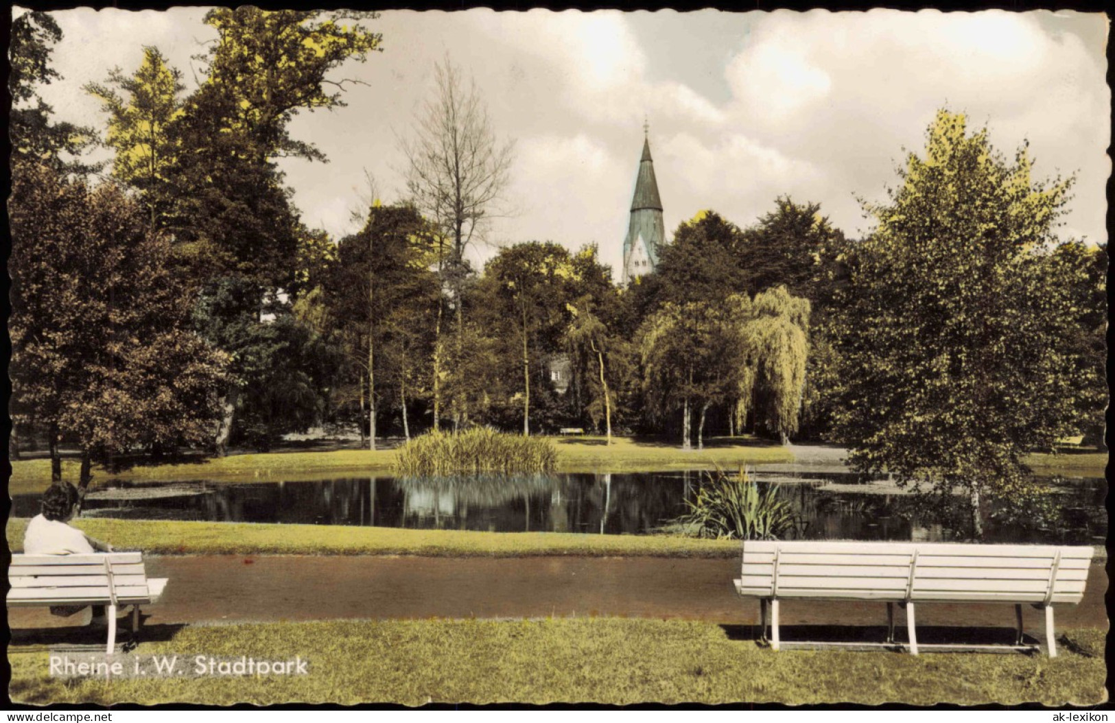 Ansichtskarte Rheine Westfalen Stadtpark 1961 - Rheine
