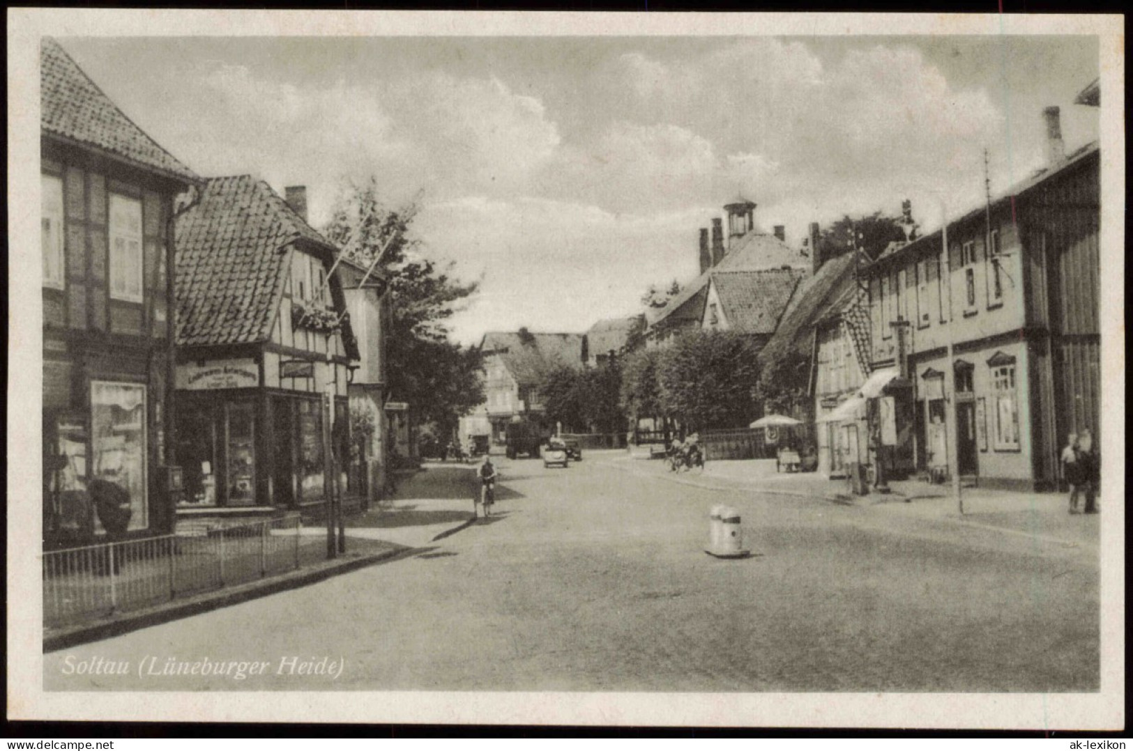 Ansichtskarte Soltau Straßenpartie, Gasthaus 1940 - Soltau