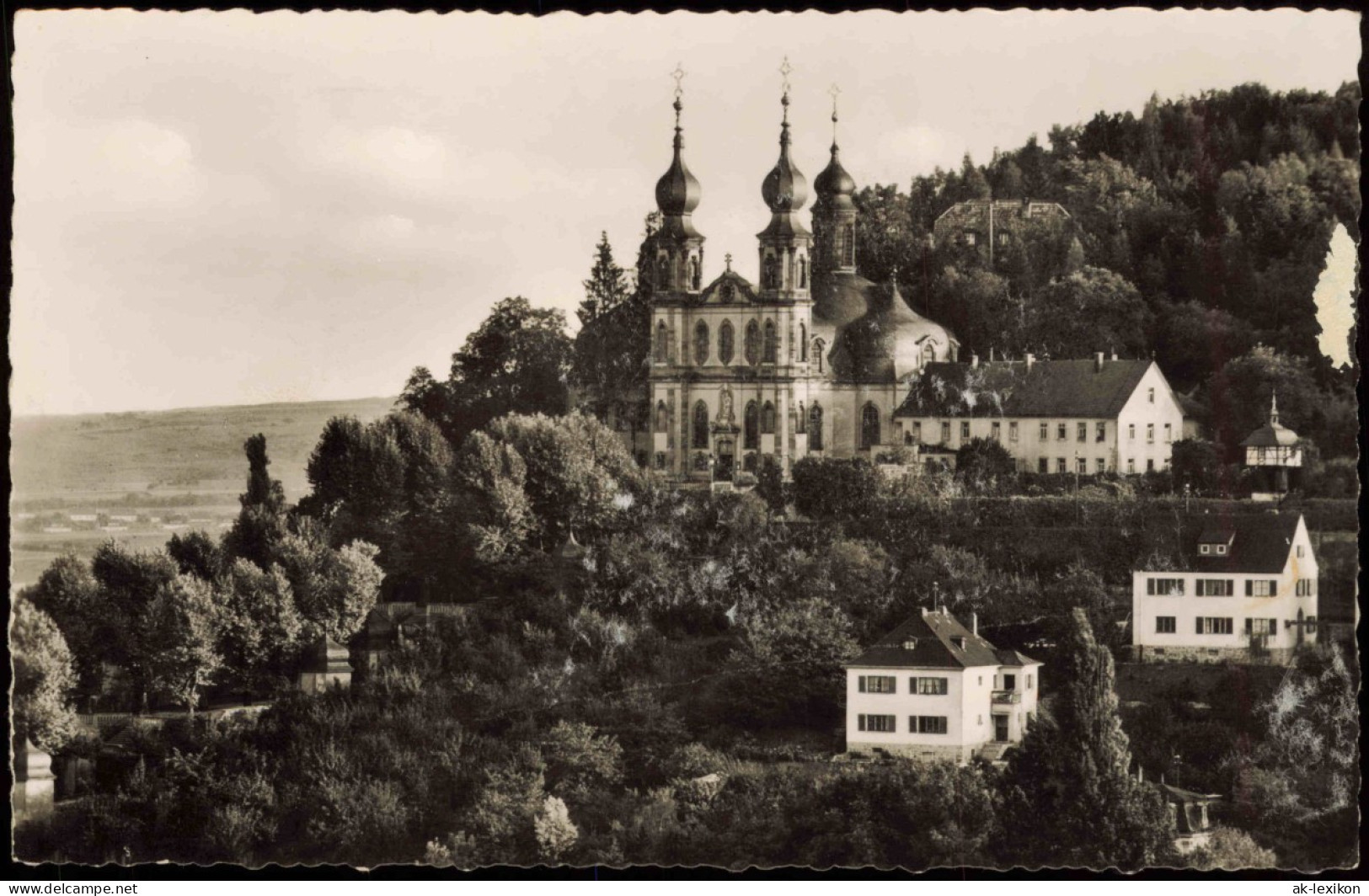 Ansichtskarte Würzburg Käppele Wallfahrtskirche Mariä Heimsuchung 1955 - Wuerzburg