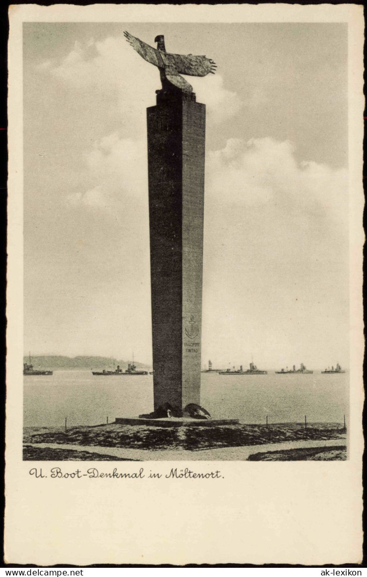 Ansichtskarte Möltenort-Heikendorf U-Boot-Ehrenmal, Kriegsschiffe 1938 - Otros & Sin Clasificación