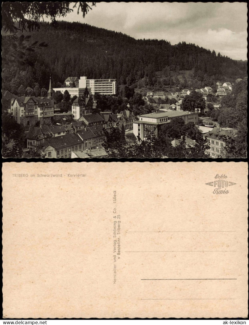 Ansichtskarte Triberg Im Schwarzwald Kurviertel 1961 - Triberg