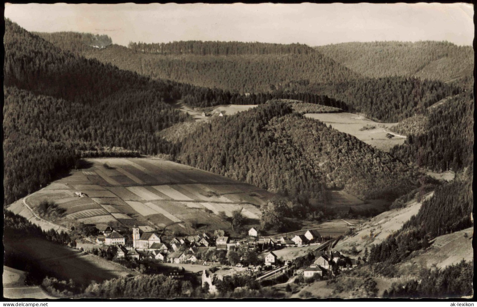 Ansichtskarte Schenkenzell Panorama Luftkurort Schenkenzell Schwarzwald 1959 - Autres & Non Classés