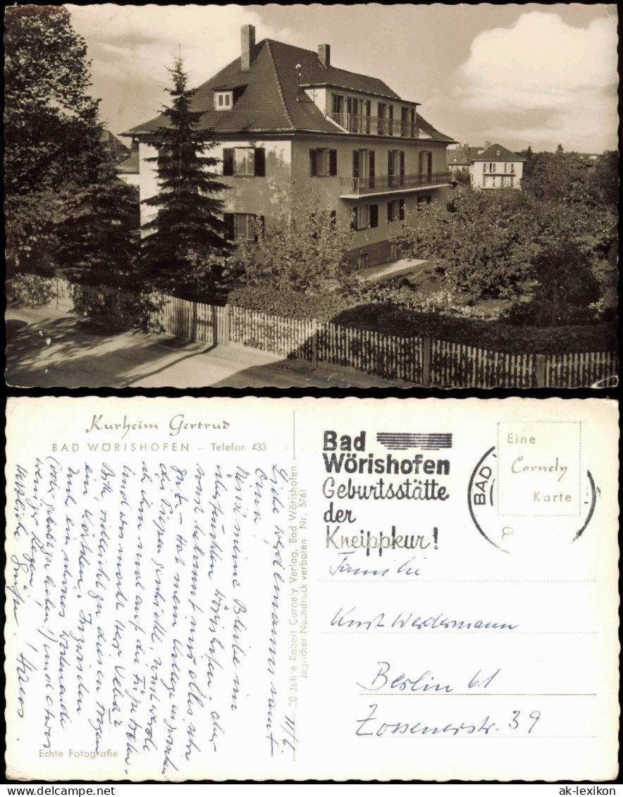 Ansichtskarte Bad Wörishofen Kurhaus Gertrud 1963 - Bad Wörishofen