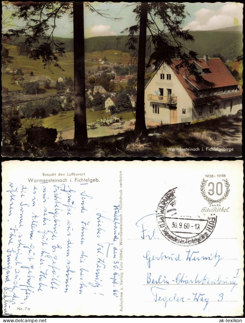 Ansichtskarte Warmensteinach Panorama-Ansicht, Waldbaude 1960 - Otros & Sin Clasificación