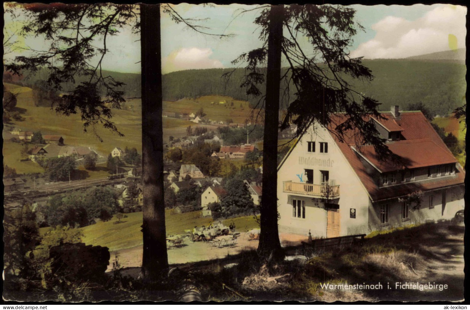 Ansichtskarte Warmensteinach Panorama-Ansicht, Waldbaude 1960 - Otros & Sin Clasificación
