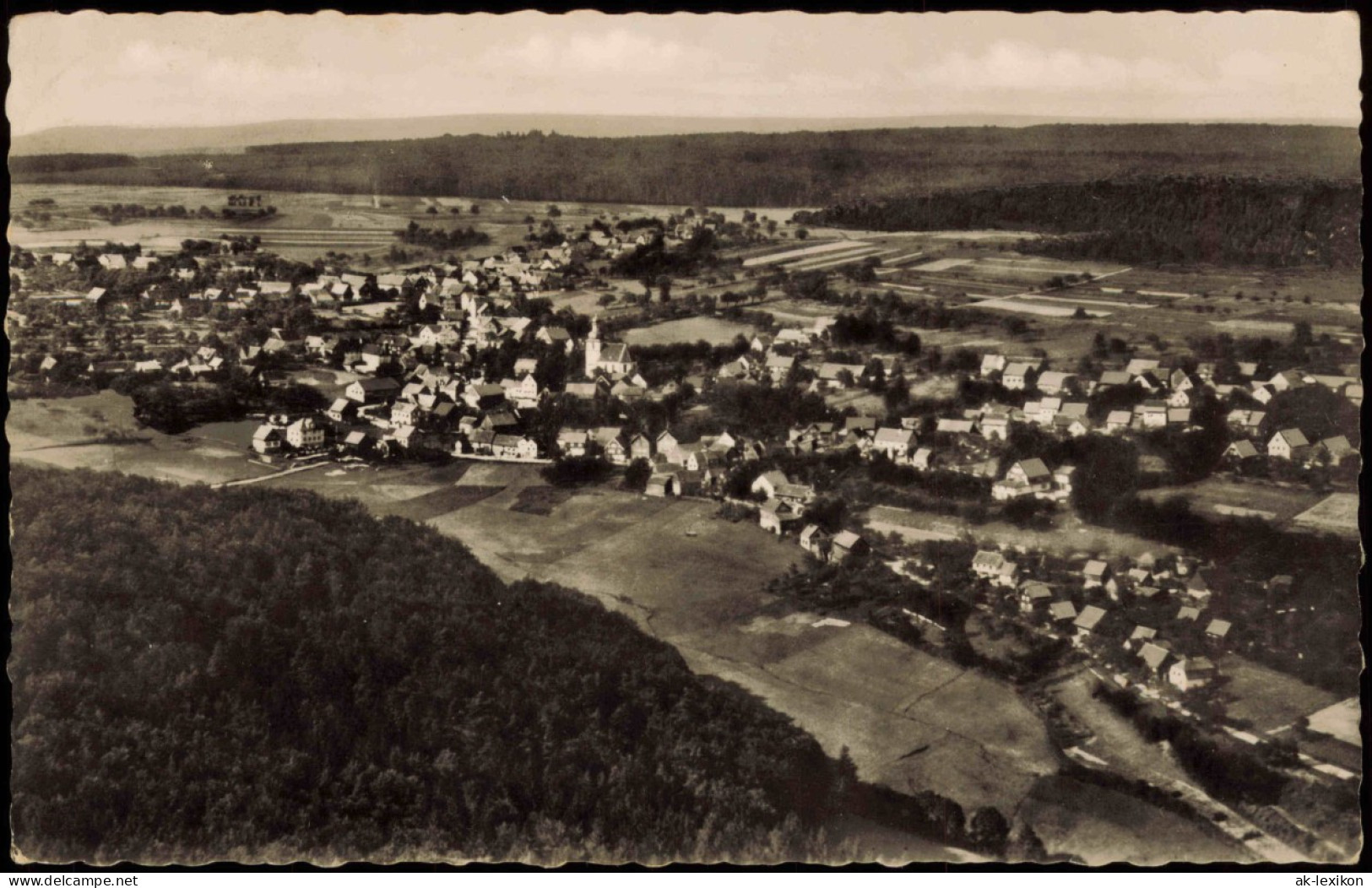 Ansichtskarte Vielbrunn-Michelstadt Panorama-Ansicht Gesamtansicht 1960 - Michelstadt