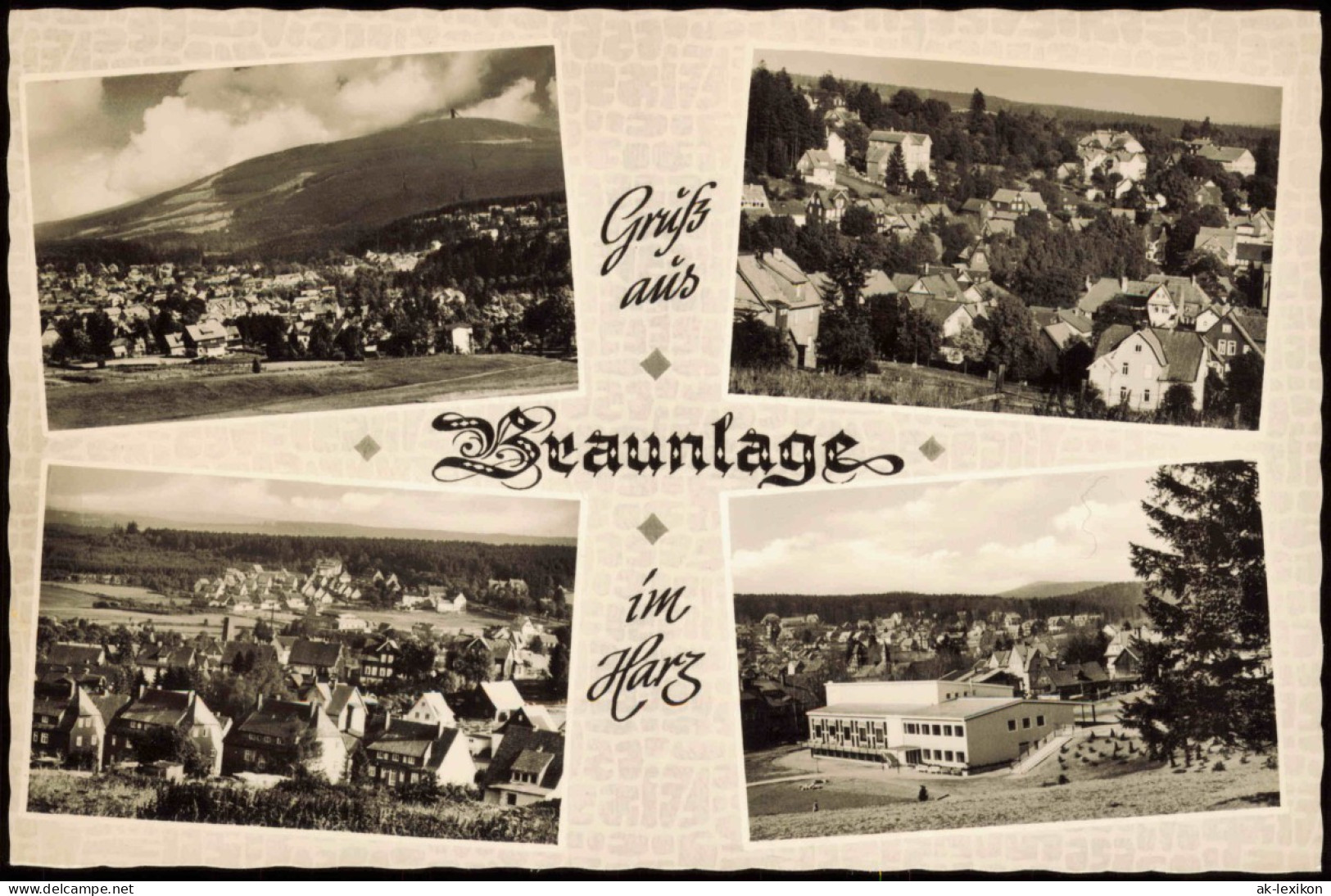Ansichtskarte Braunlage Mehrbildkarte Mit 4 Ortsansichten 1960 - Braunlage