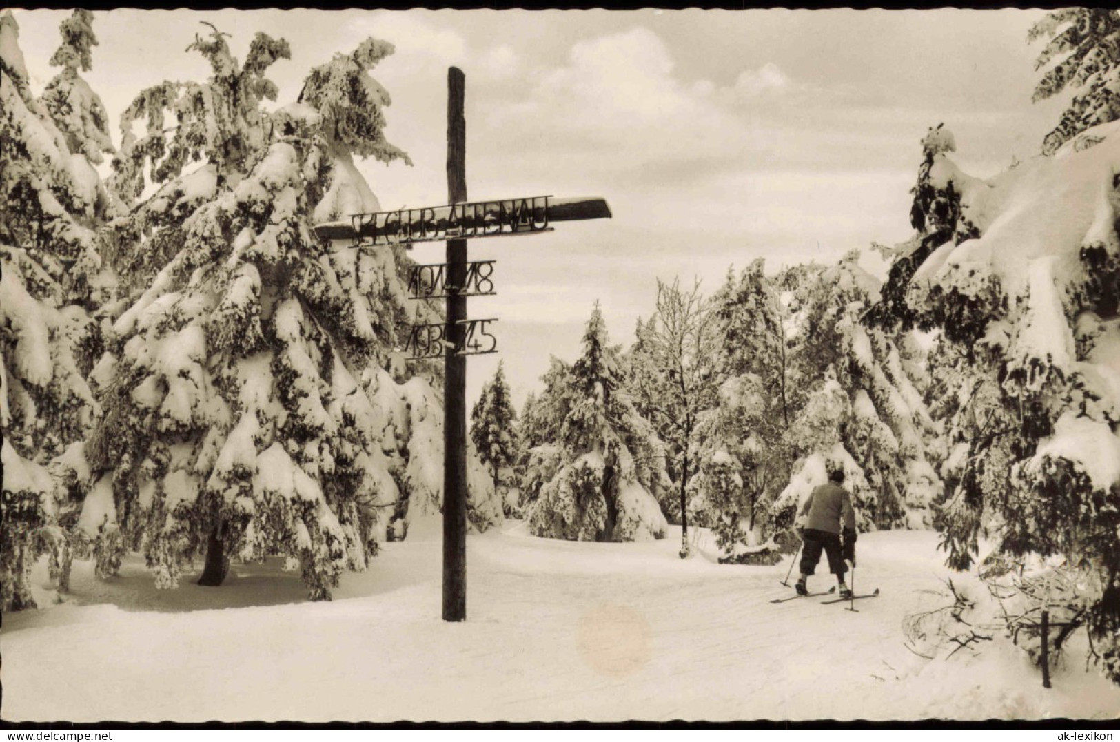Ansichtskarte  Oberharz (Allgemein) Winter Auf Dem Brachberg Ski-Kreuz 1960 - Ohne Zuordnung