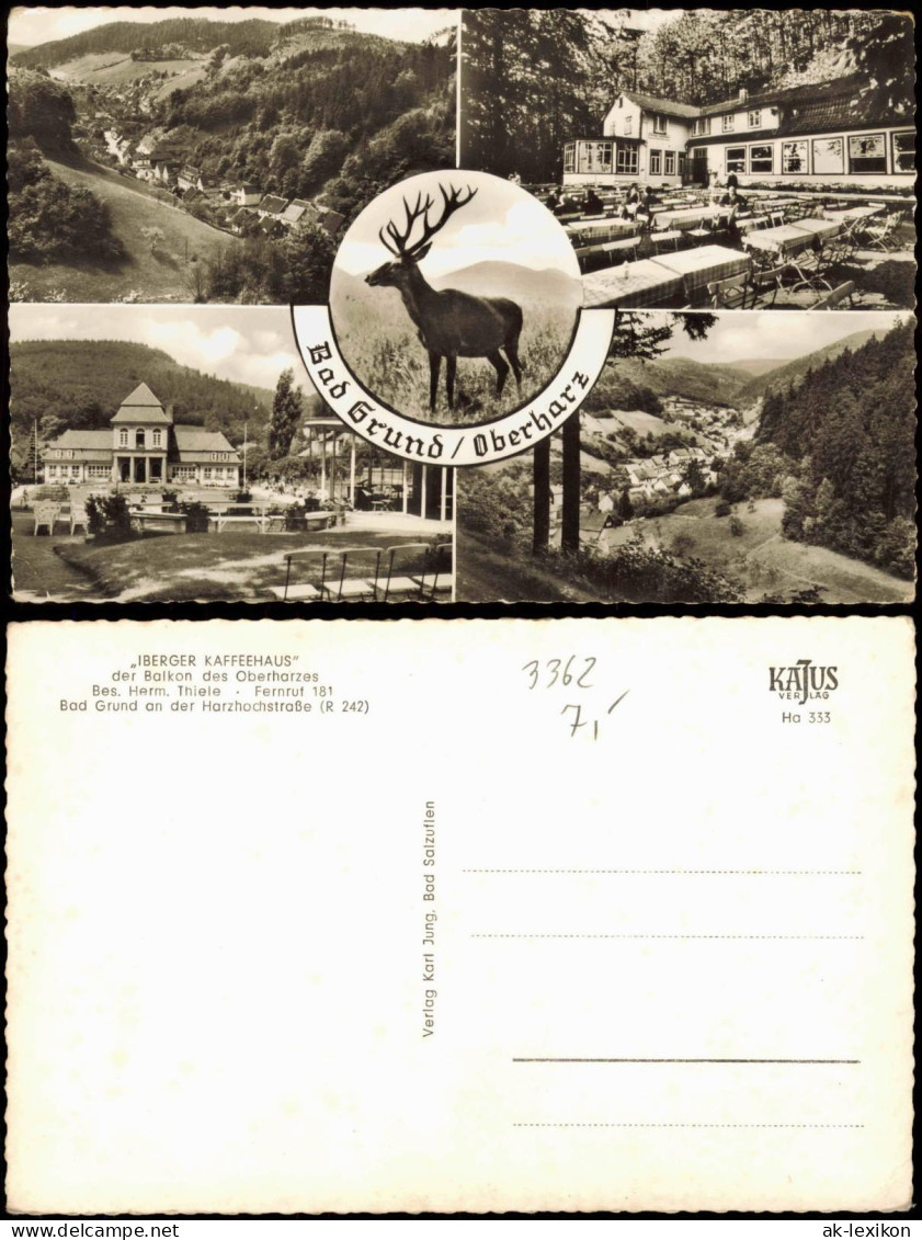 Ansichtskarte Bad Grund (Harz) Mehrbildkarte U.a. Mit IBERGER KAFFEEHAUS 1960 - Bad Grund