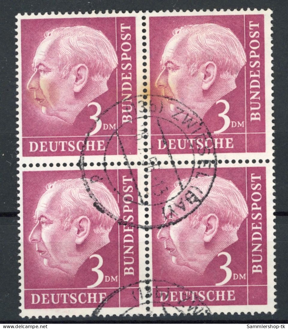 Bund Michel-Nr. 196 Vierer Block Gestempelt - Altri & Non Classificati