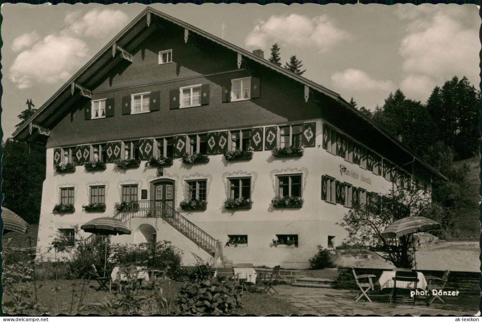 Ansichtskarte Oberstaufen Alpengasthof Eibelesmühle Gasthof Im Allgäu 1958 - Oberstaufen