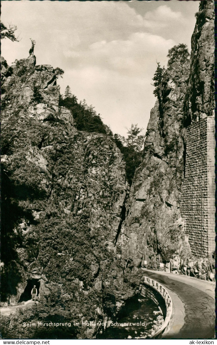 Hirschsprung-Breitnau Beim Hirschsprung Im Höllental Schwarzwald 1957 - Autres & Non Classés