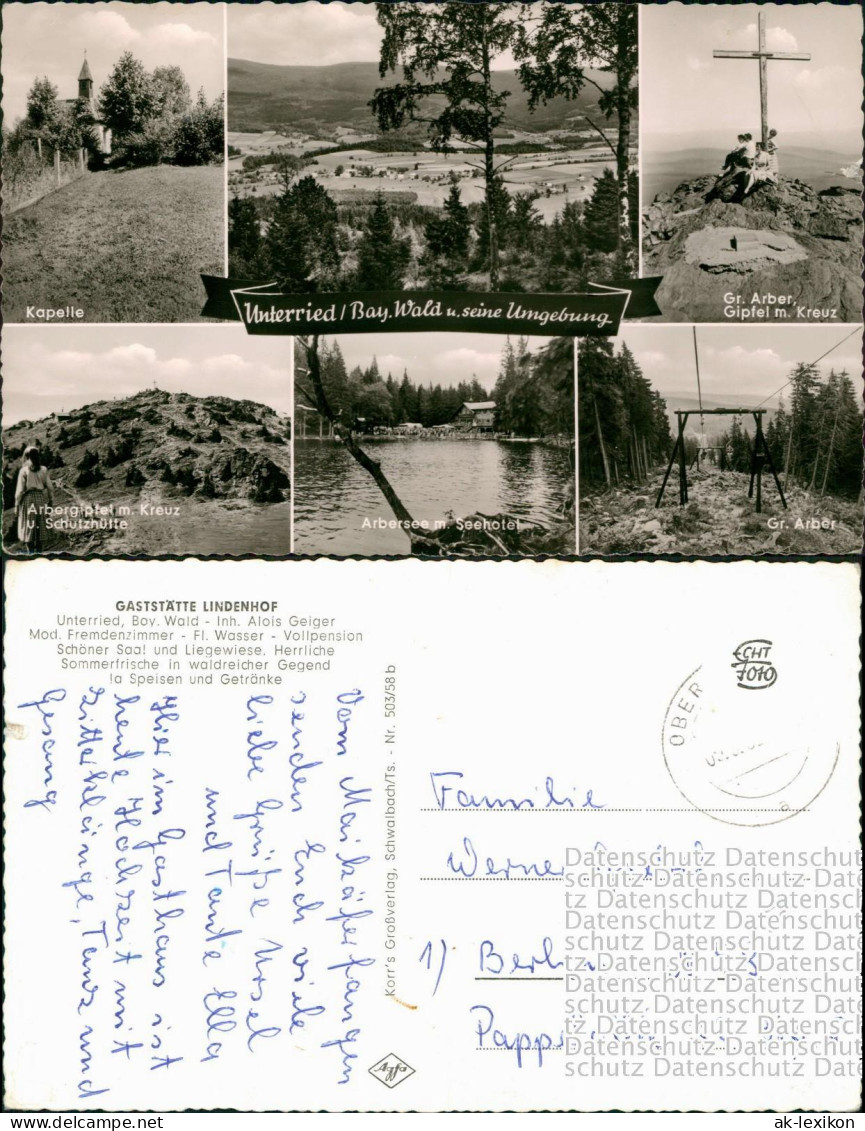 Unterried/Bay. Wald U. Seine Umgebung U.a. GASTSTÄTTE LINDENHOF 1960 - Unclassified