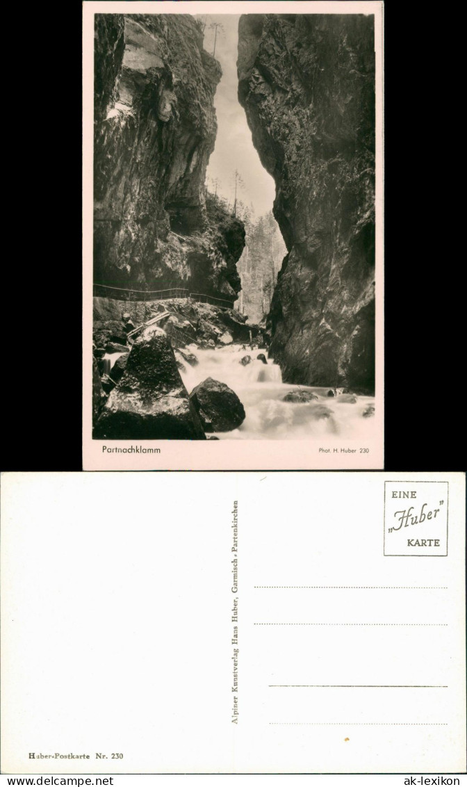 Garmisch-Partenkirchen Partnachklamm (Wasserfall River Falls) 1955 - Garmisch-Partenkirchen