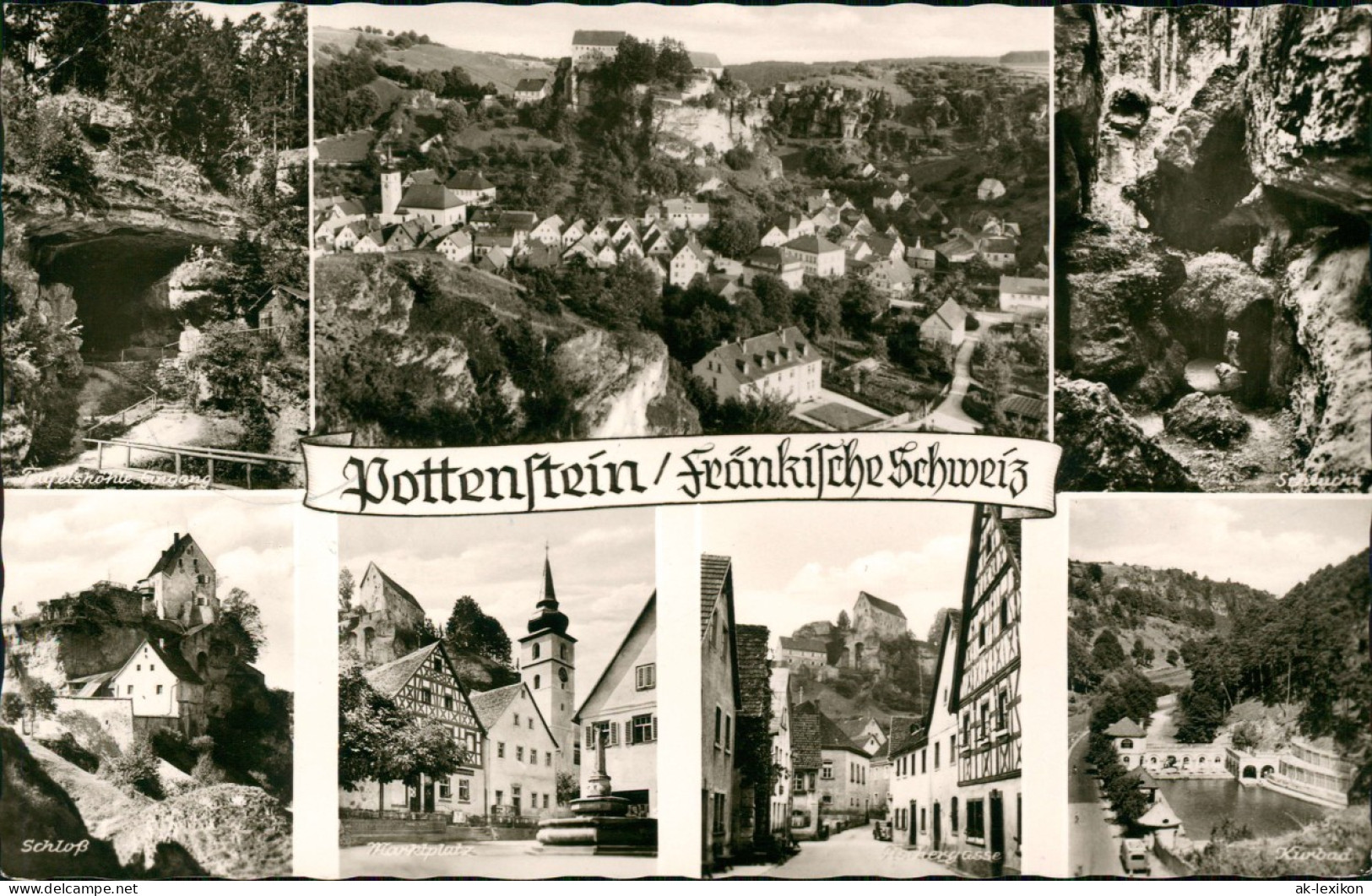 Ansichtskarte Pottenstein Mehrbildkarte Mit Ortsansichten 1968 - Pottenstein