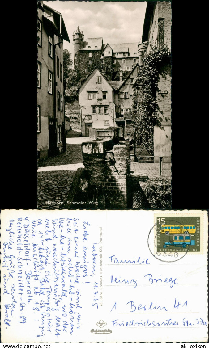 Ansichtskarte Herborn Schmaler Weg 1965 - Other & Unclassified