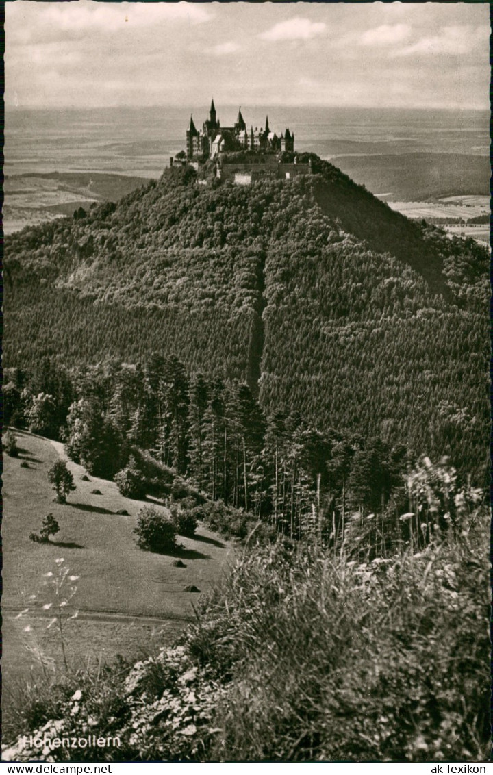 Ansichtskarte Zimmern-Bisingen Fernblick Auf Burg Hohenzollern 1962 - Autres & Non Classés