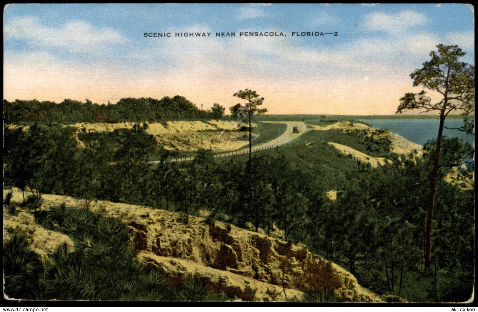 Postcard Pensacola Florida Scenic Highway 1915 - Andere & Zonder Classificatie