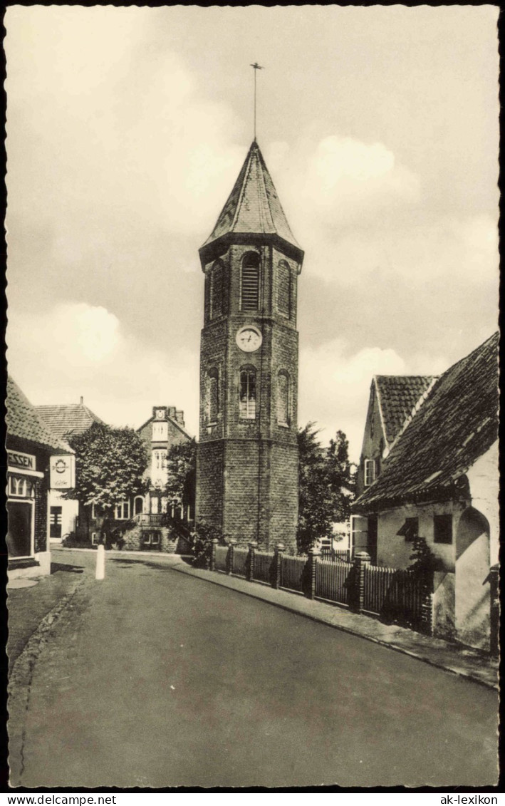 Ansichtskarte Wyk (Föhr) Straße, Geschäft, Glockenturm 1959 - Autres & Non Classés