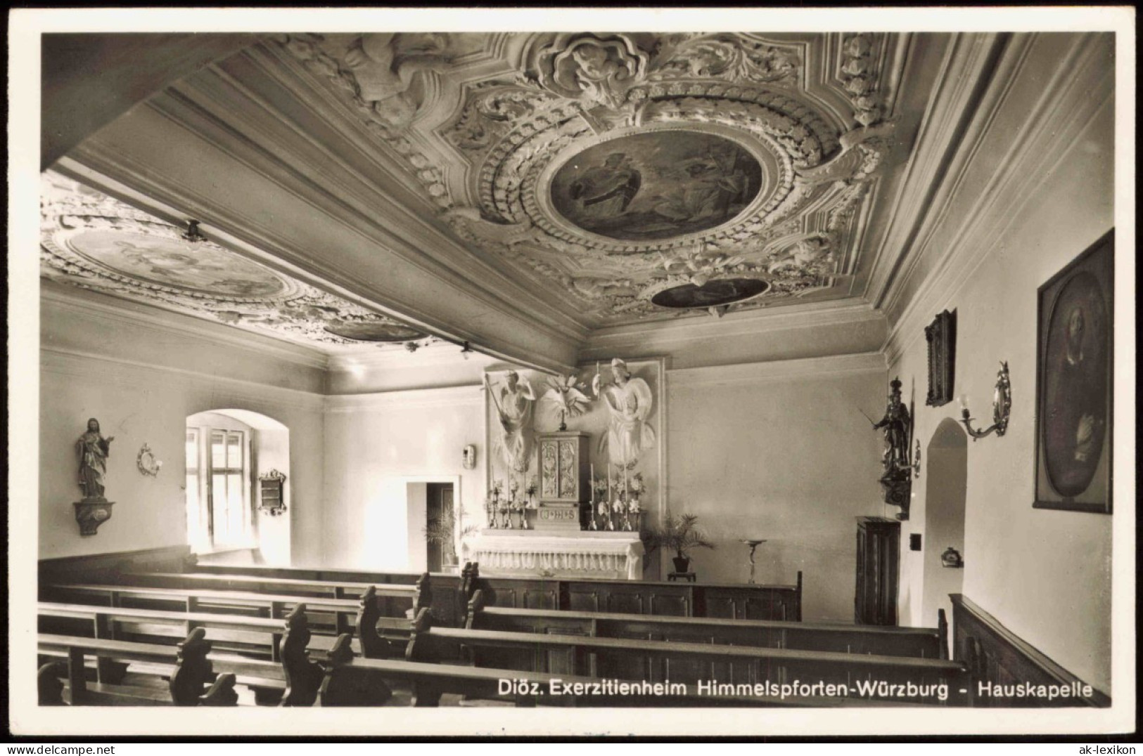 Würzburg Diöz. Exerzitienheim Himmelspforten-Würzburg Hauskapelle 1950 - Würzburg