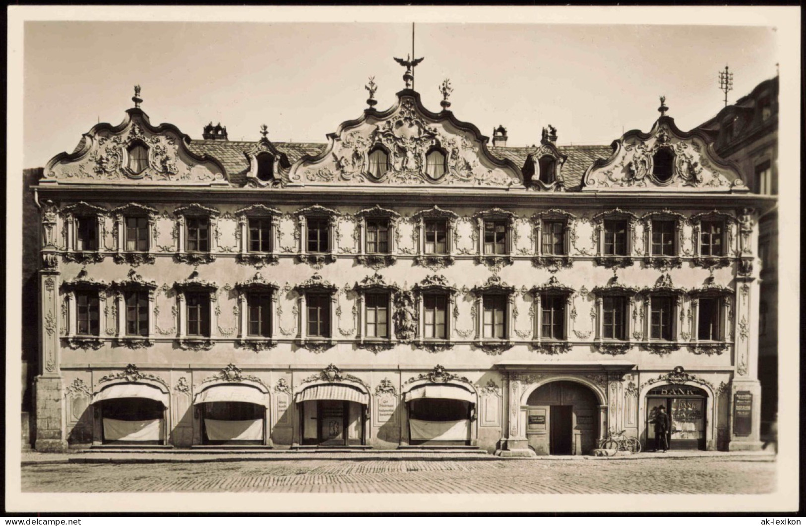 Ansichtskarte Würzburg Gebäude-Ansicht Haus Zum Falken 1940 - Wuerzburg