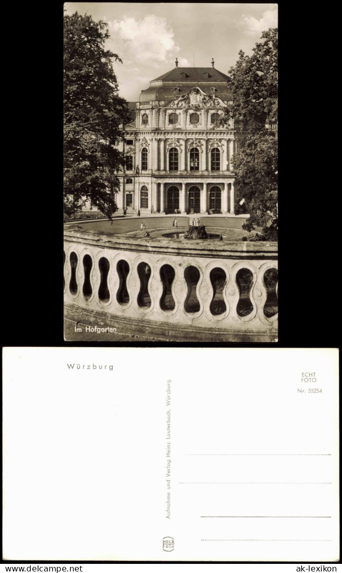 Ansichtskarte Würzburg Im Hofgarten 1960 - Wuerzburg