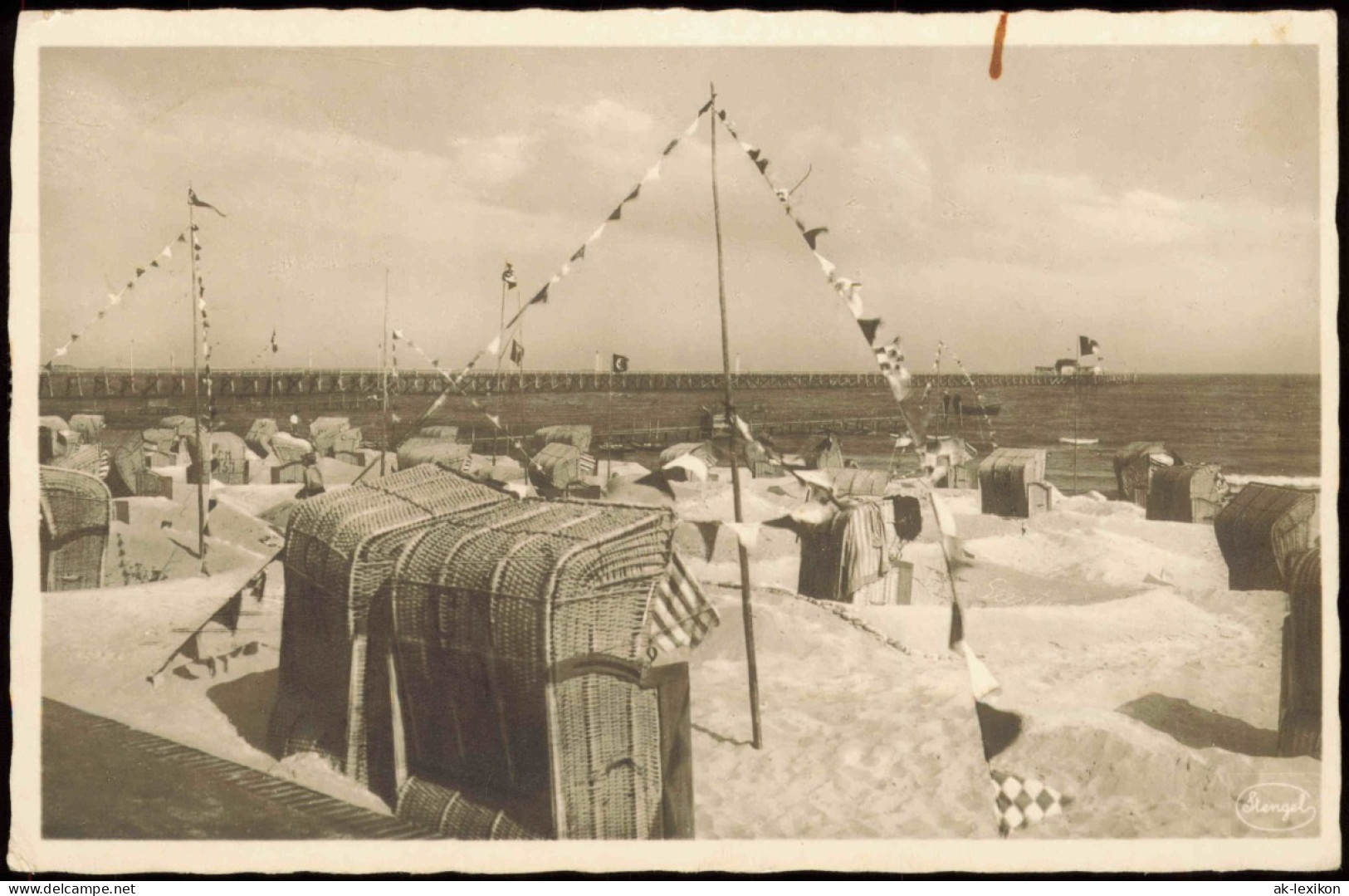 Ansichtskarte Kellenhusen (Ostsee) Strandleben 1949  Gel. MF Besatzungszone - Kellenhusen