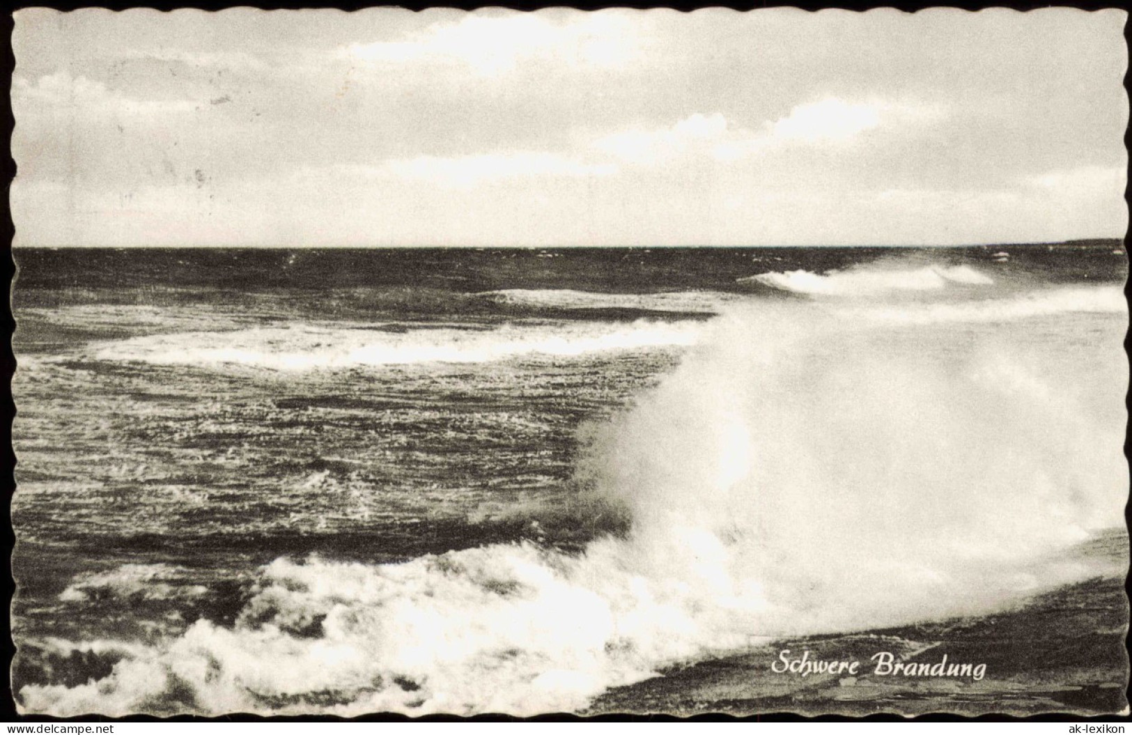 Meer Nordsee Schwere Brandung 1959  Gel. Landpoststempel über Lütjenburg - Andere & Zonder Classificatie