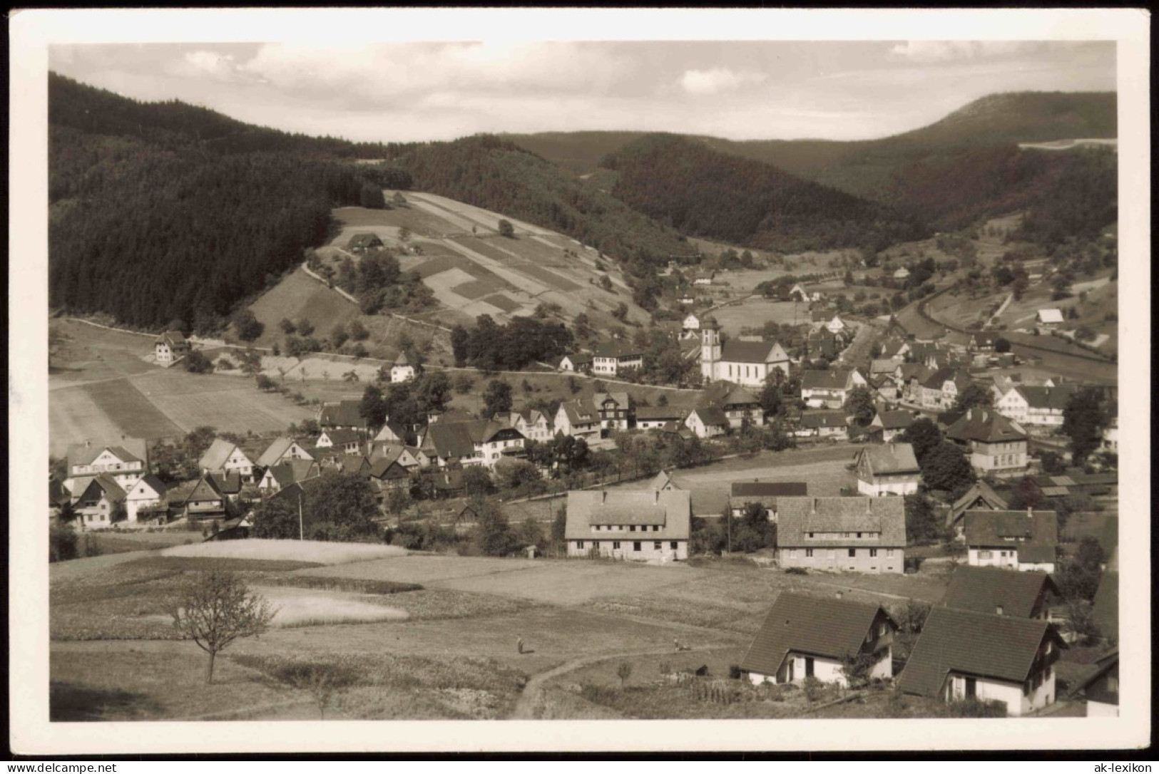 Ansichtskarte Schenkenzell Stadtblick 1953 - Autres & Non Classés