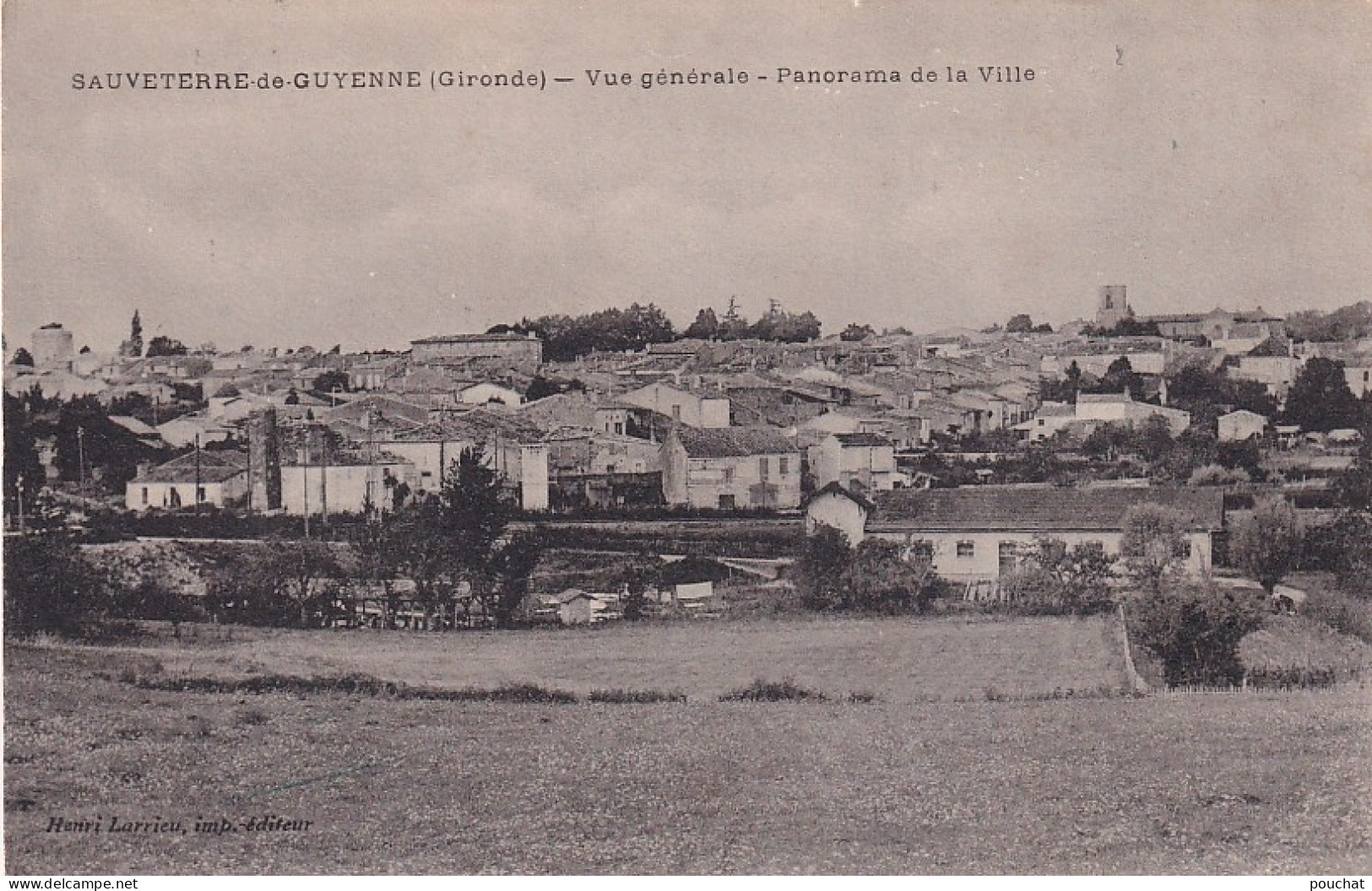 EP 30-(33) SAUVETERRE DE GUYENNE - VUE GENERALE - PANORAMA DE LA VILLE - Sonstige & Ohne Zuordnung