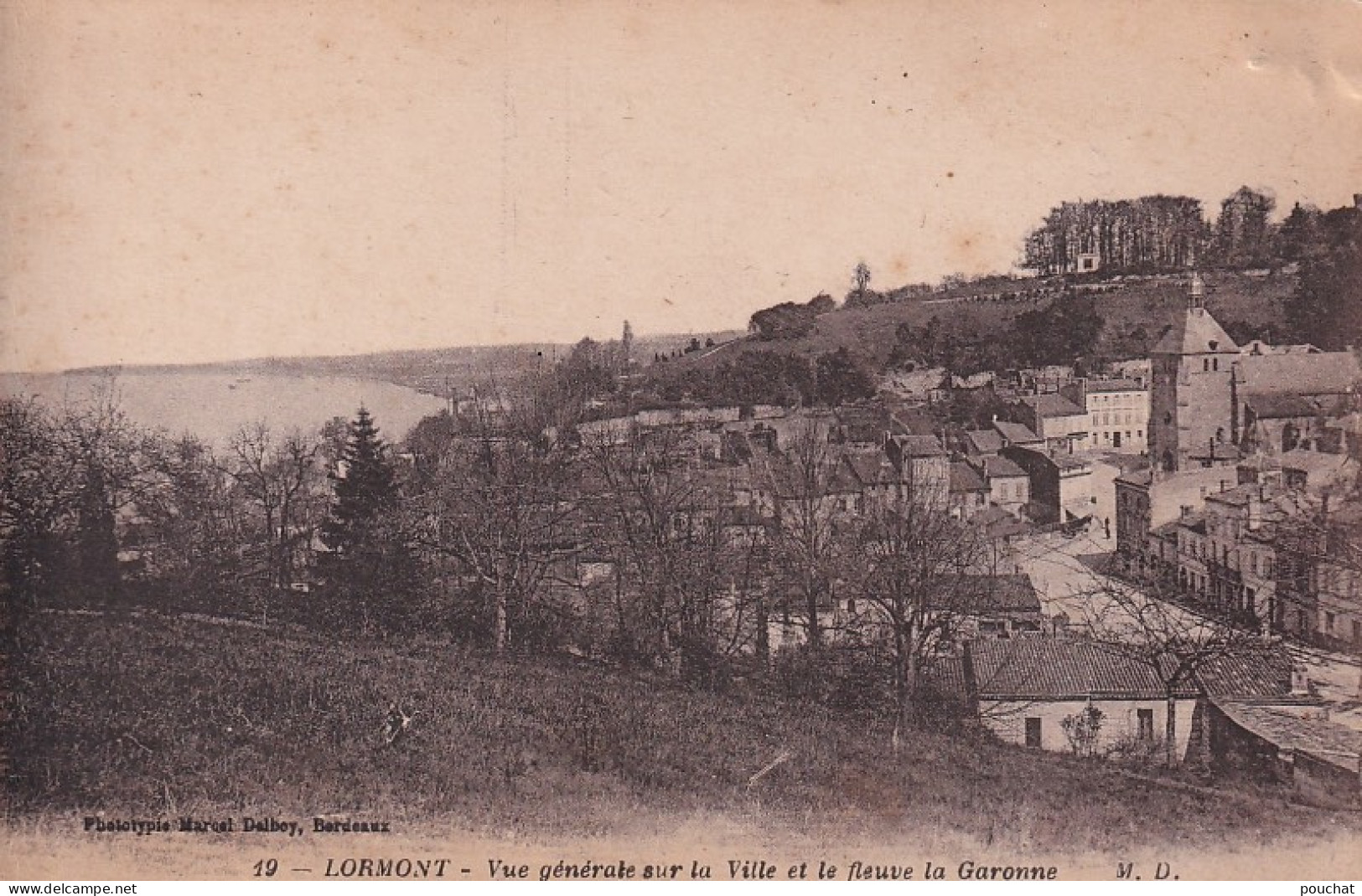 EP Nw-(33) LORMONT - VUE GENERALE SUR LA VILLE ET LE FLEUVE LA GARONNE - Autres & Non Classés