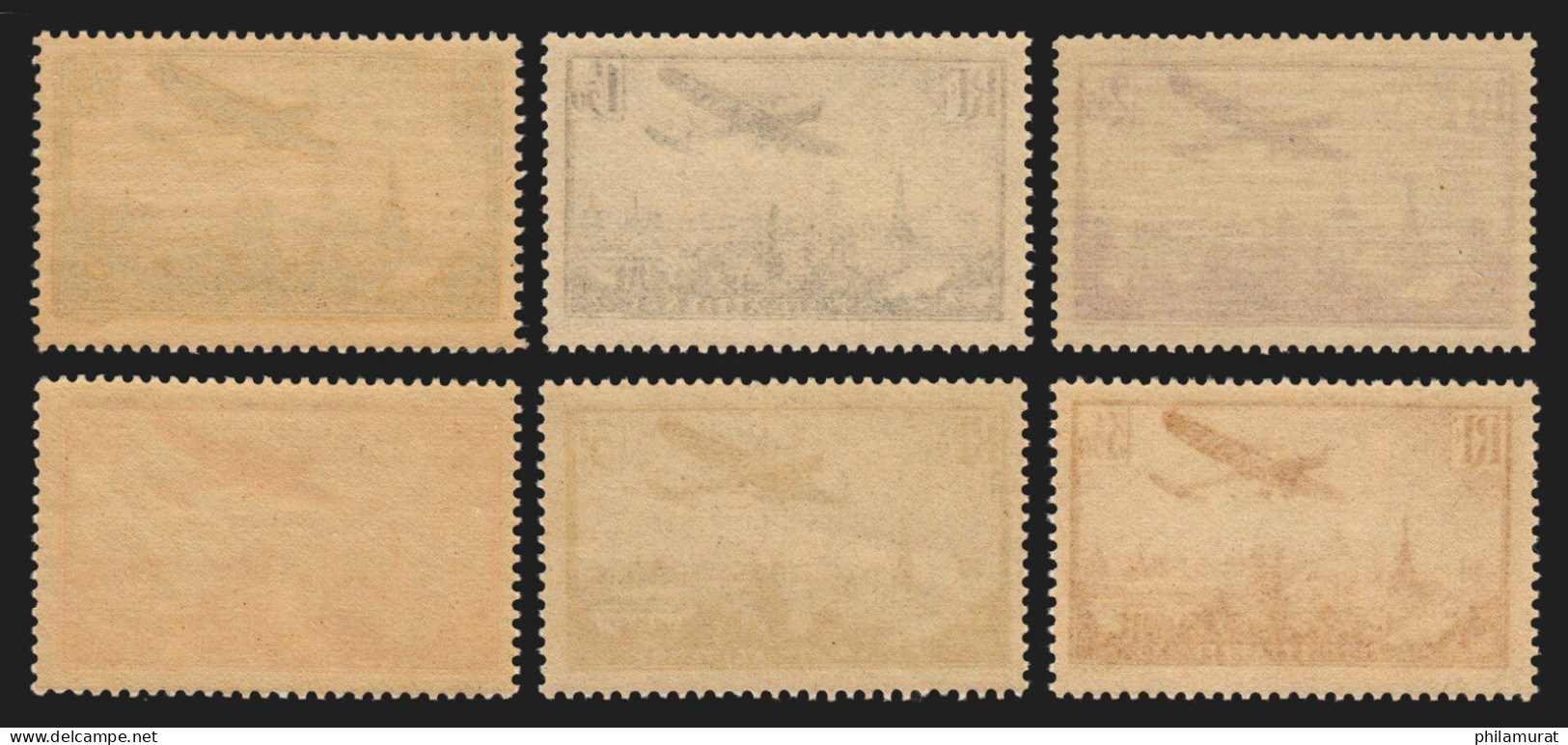 Poste Aérienne N°8/13, Série Complète, Neufs ** Sans Charnière - TB - 1927-1959 Postfris