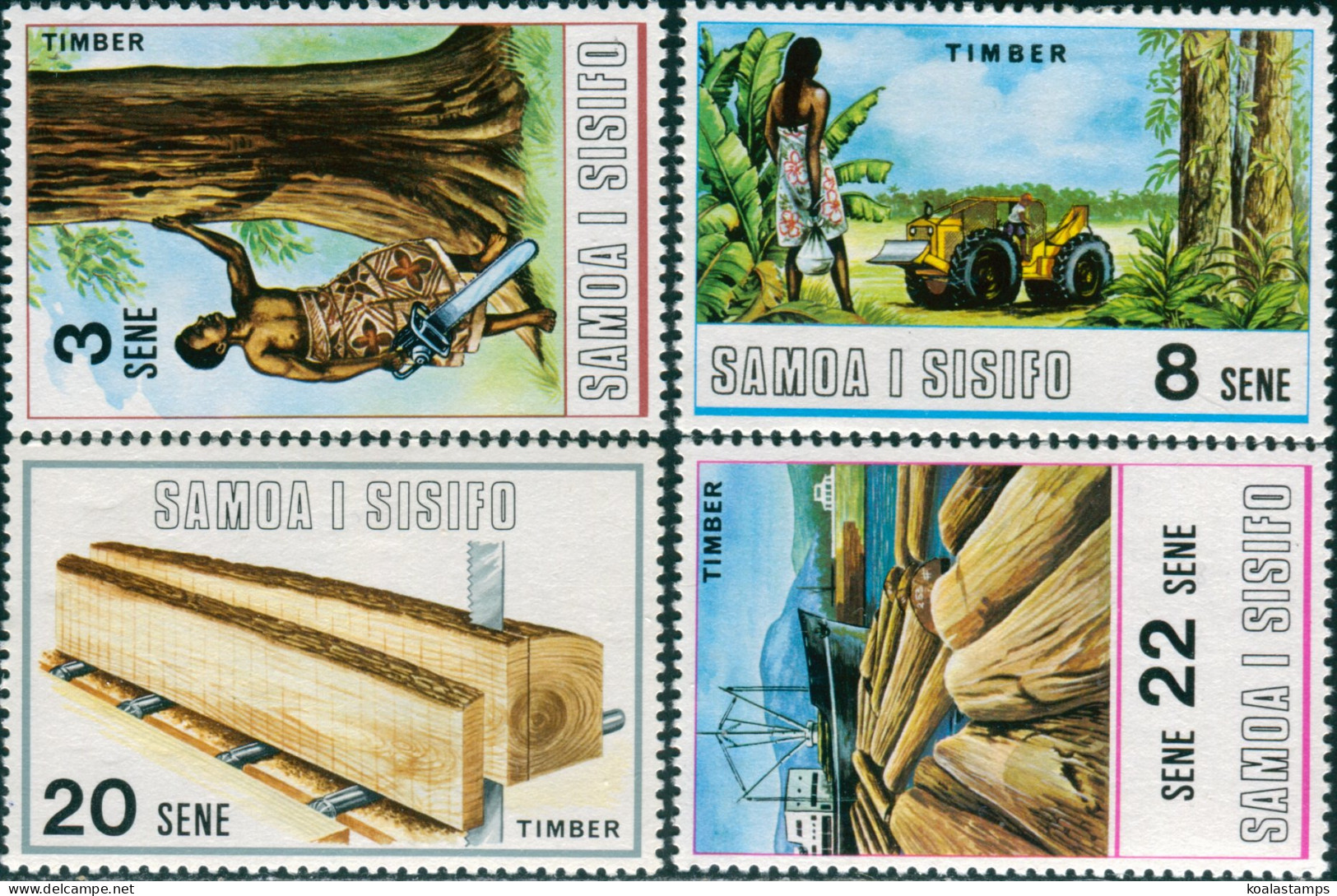 Samoa 1971 SG360-363 Timber Set MNH - Samoa (Staat)